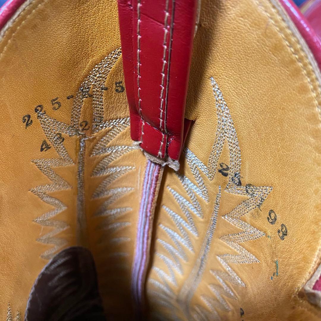 TONY LAMA トニーラマ ウエスタンブーツ レッド ヴィンテージ　80'