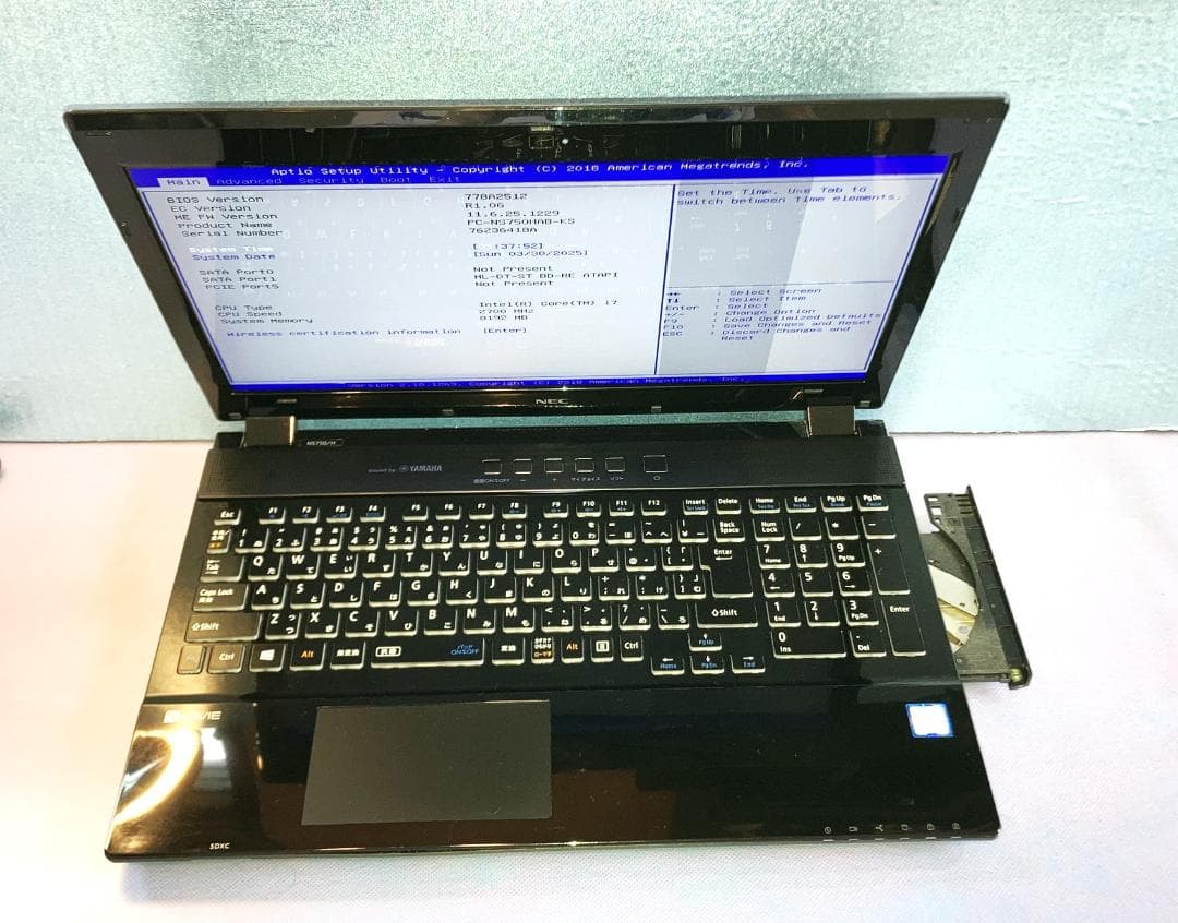 NEC NS750HAB ジャンク品(起動biosのみ確認)部品取/研究/修理！