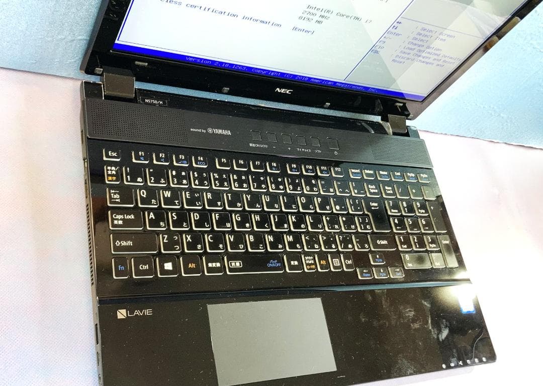 NEC NS750HAB ジャンク品(起動biosのみ確認)部品取/研究/修理！