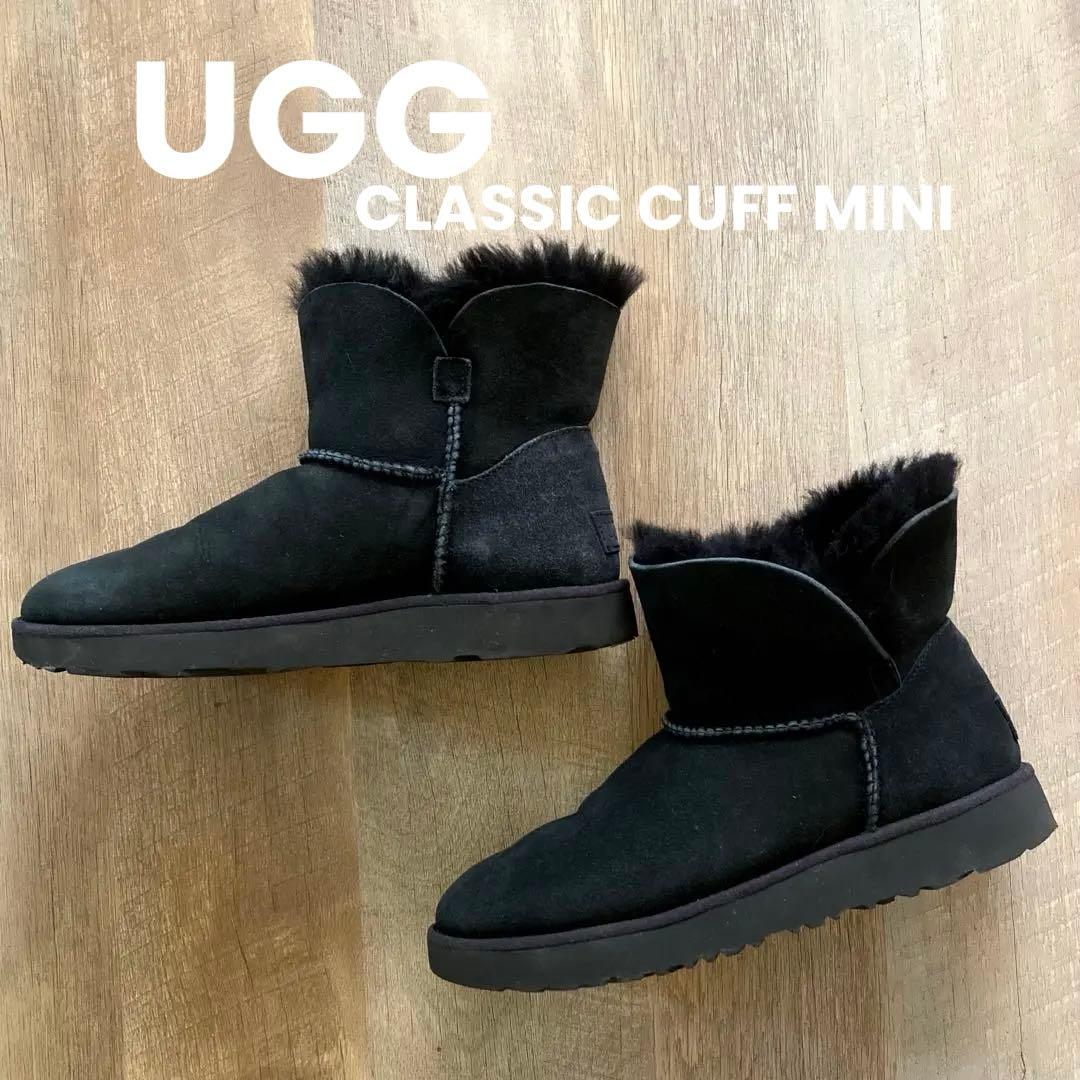 美品 UGG アグ＊クラシックカフ ミニ ムートンブーツ＊US7 24.0cm