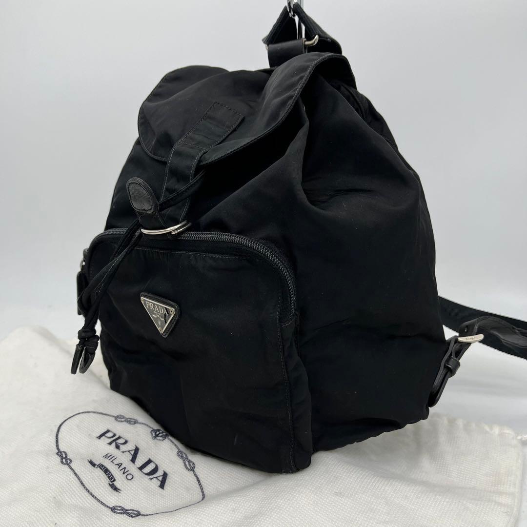 PRADA リュック バックパック 三角ロゴ テスートナイロン 黒 男女可能