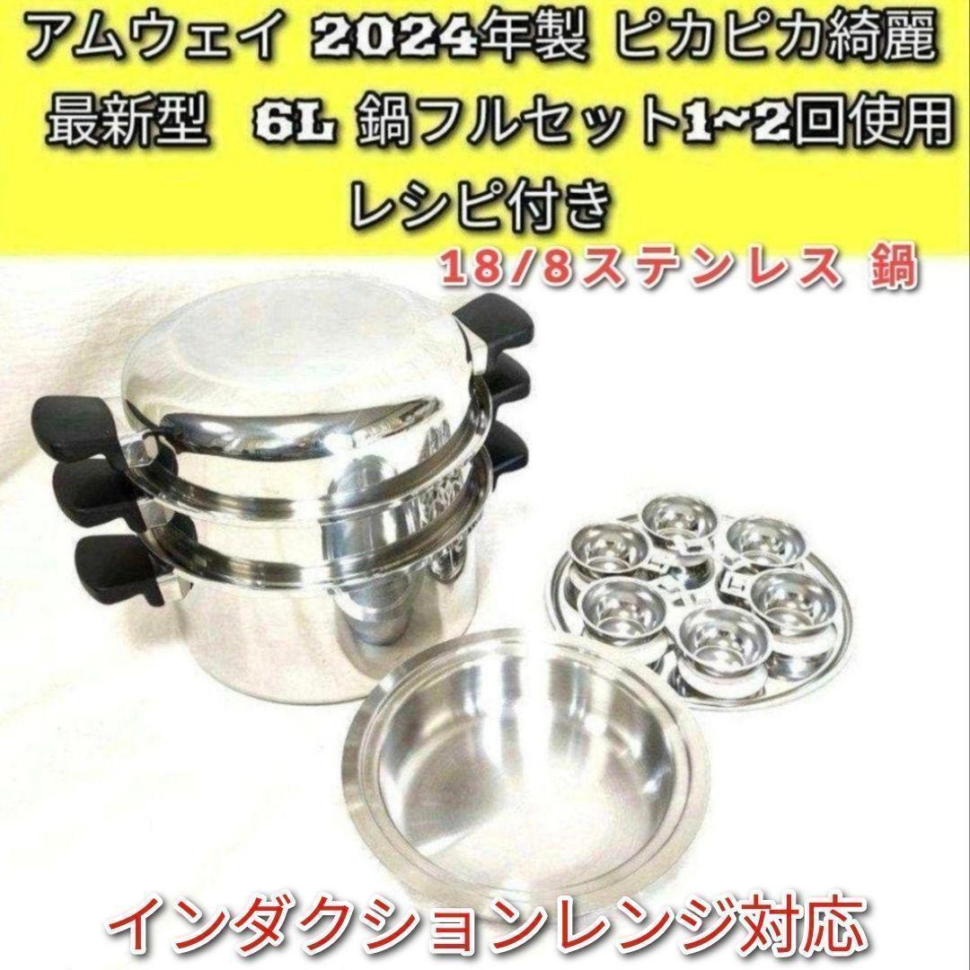 2024年購入 綺麗 アムウェイ 最新型 6L 鍋フルセット Amway @