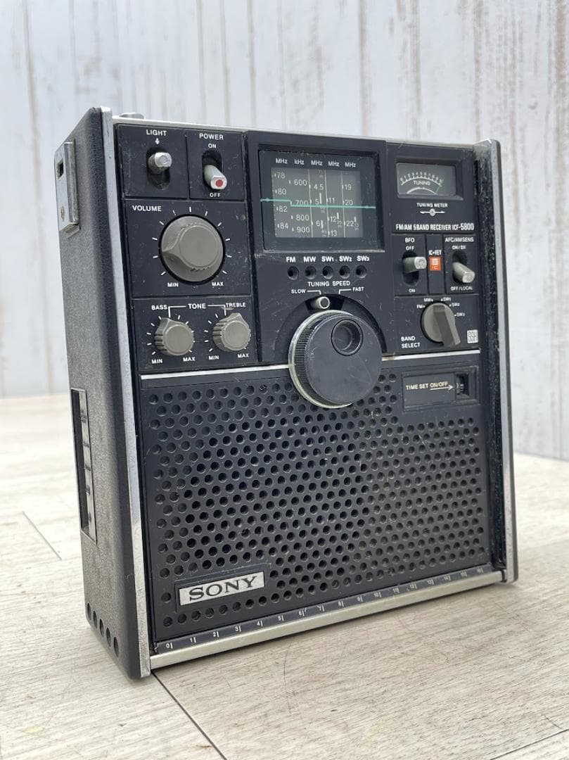 ソニー FM/AM BCLラジオ ICF-5800 通電確認 スカイセンサー