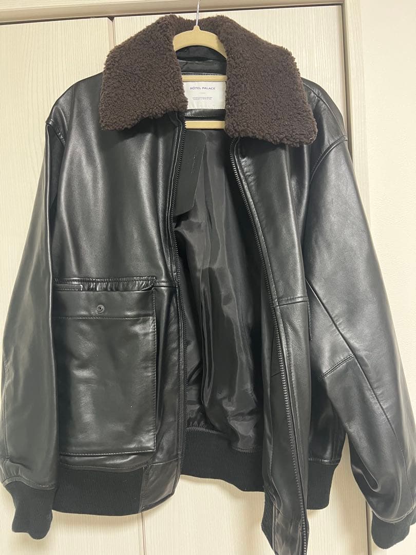 ナノユニバース　HOTEL PALACE ラム　ムートンカラーフライトジャケット