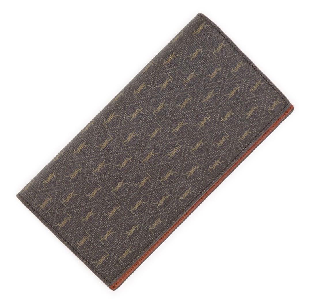 専用サンローラン SAINT LAURENT 長財布 小銭入れ付き ブラウン