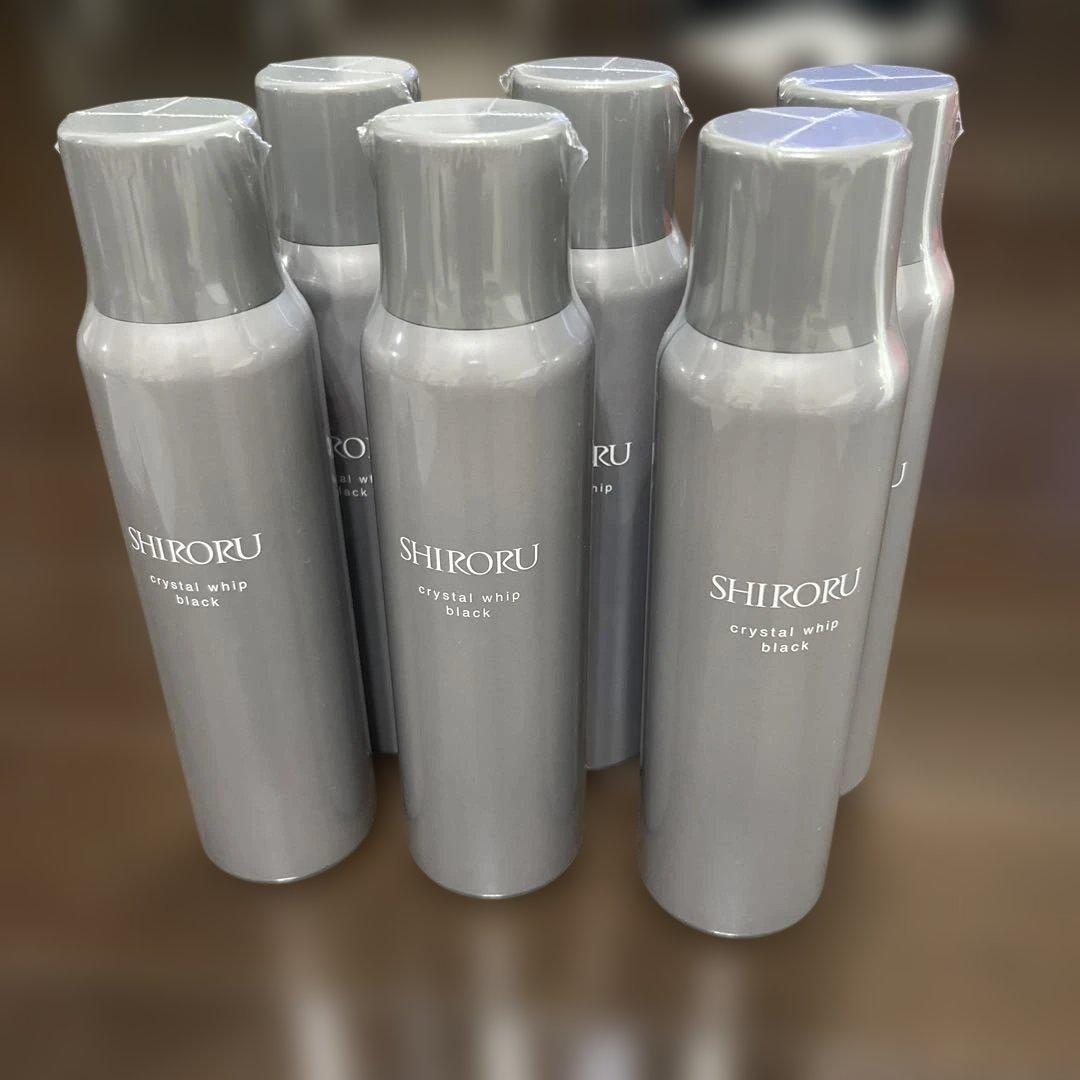 SHIRORU クリスタルホイップ ブラック 6本 セット