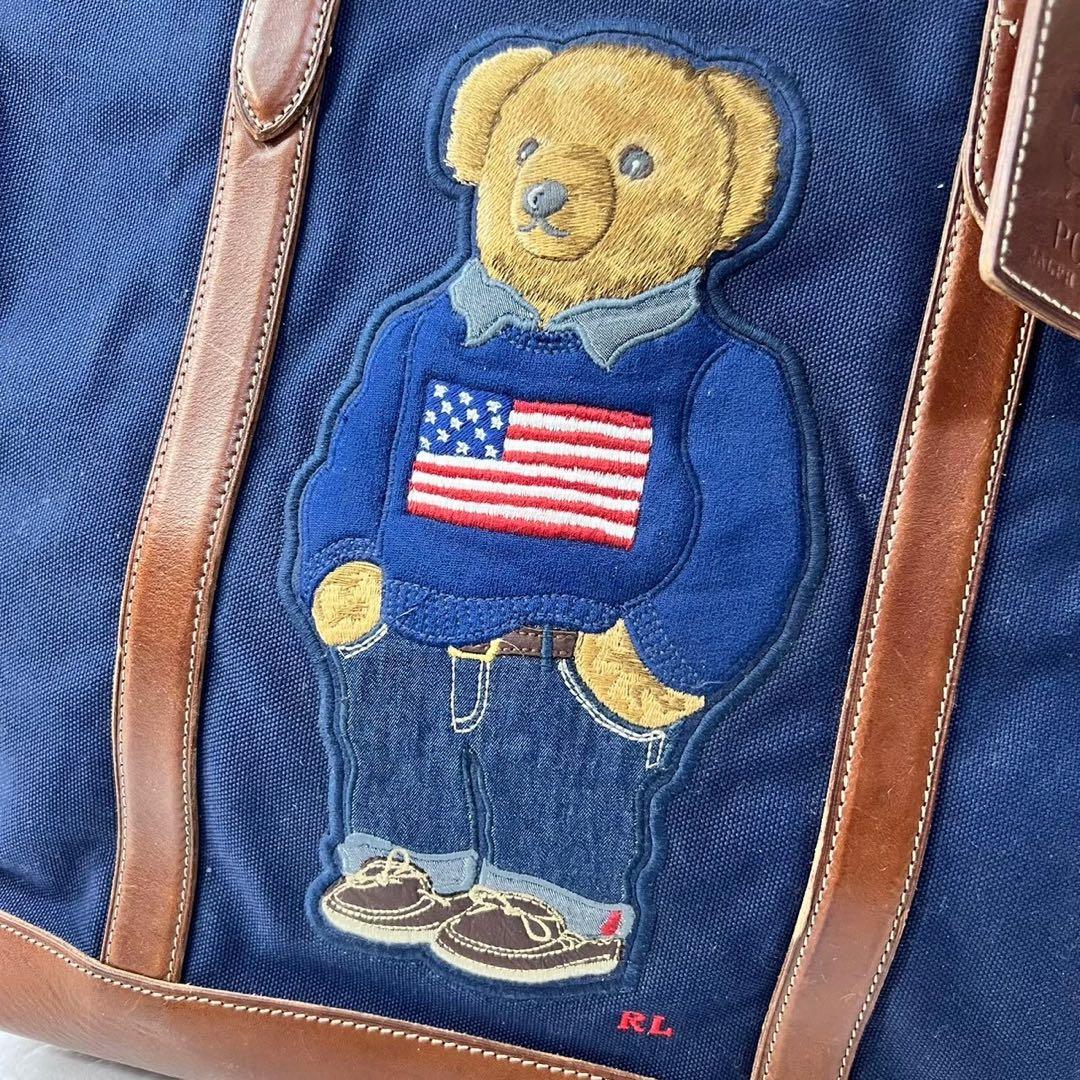 希少品 ポロラルフローレン 50周年限定モデル ポロベアトート A4収納可