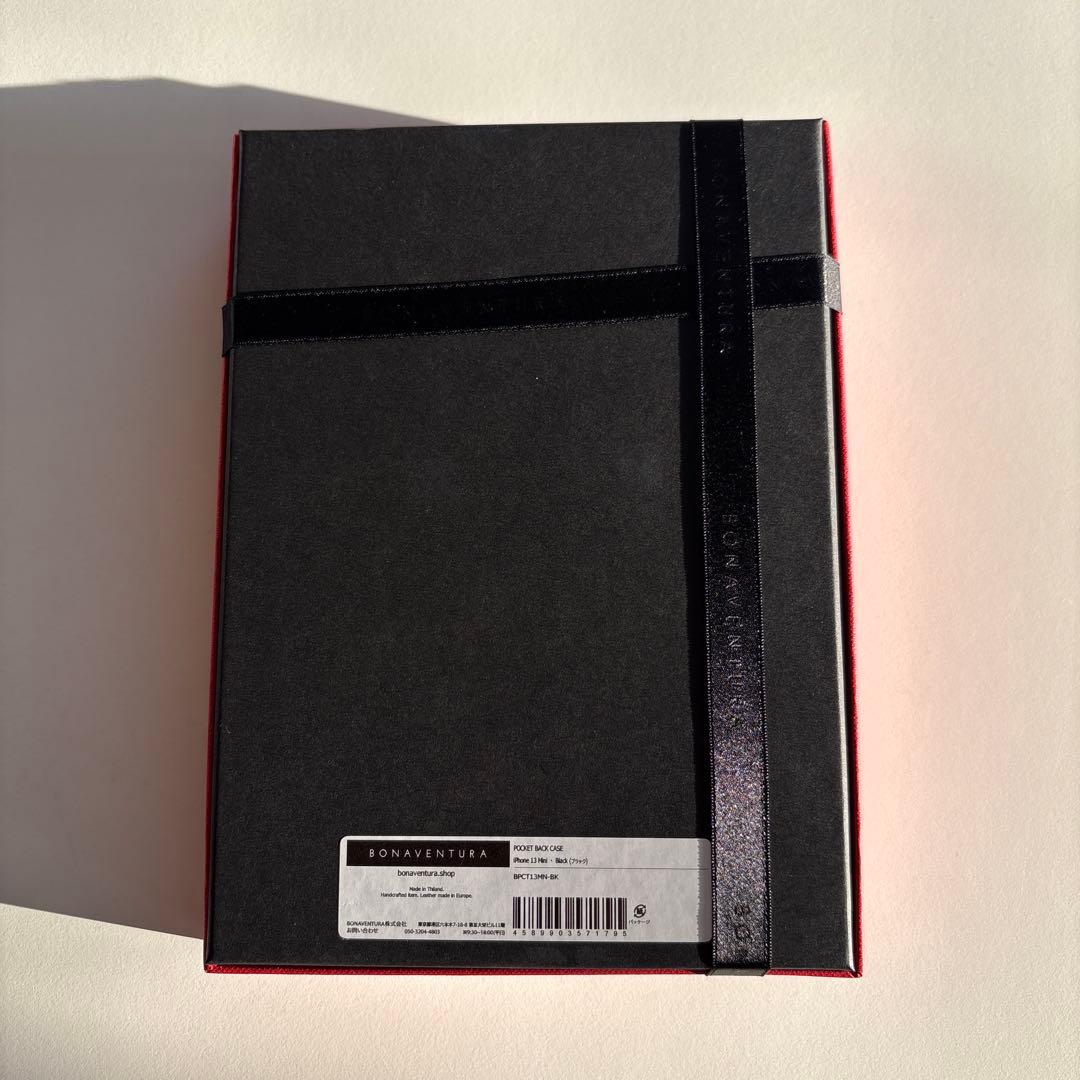 ボナベンチュラ13mini iPhoneケースブラックWarrantyカード無し