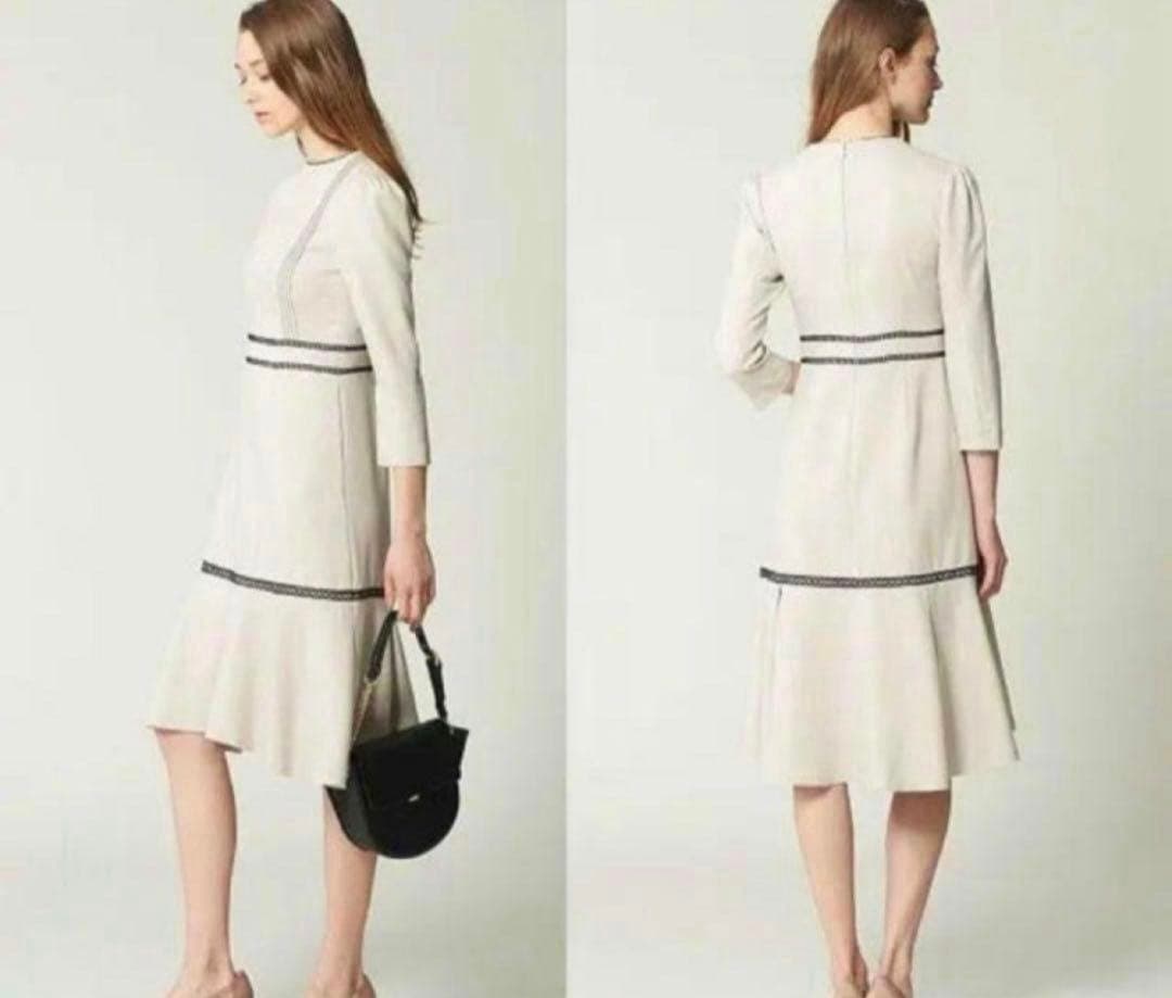 美品　CELFORD セルフォード　レース切替ワンピース　石原さとみさん着用