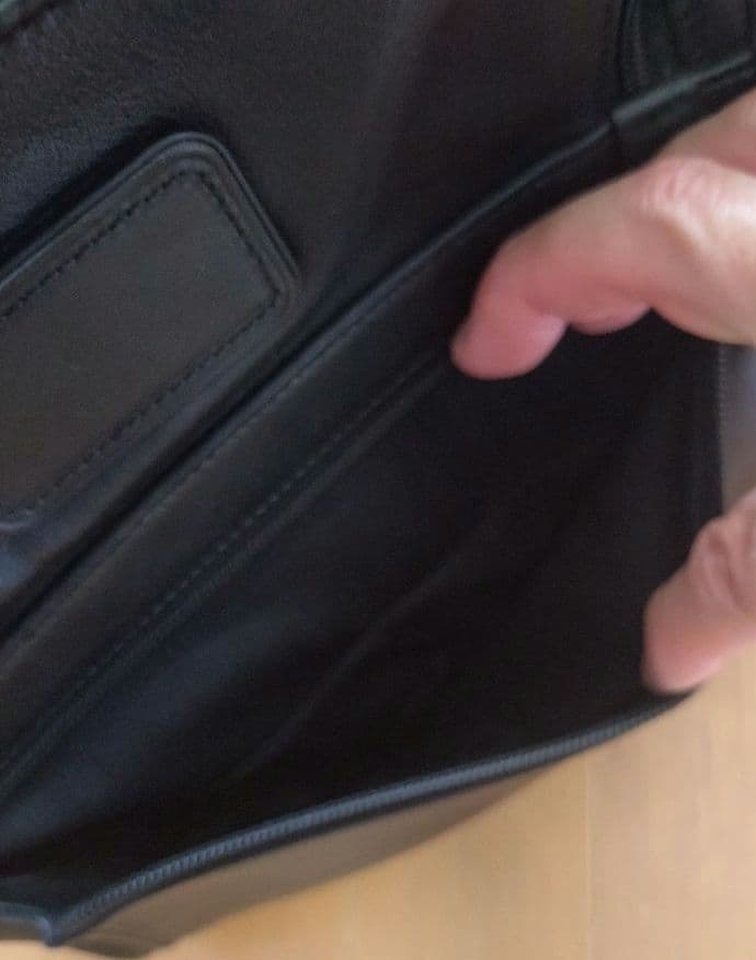 TUMI ブラックレザー　トートバッグ　ビジネスバッグ　本革