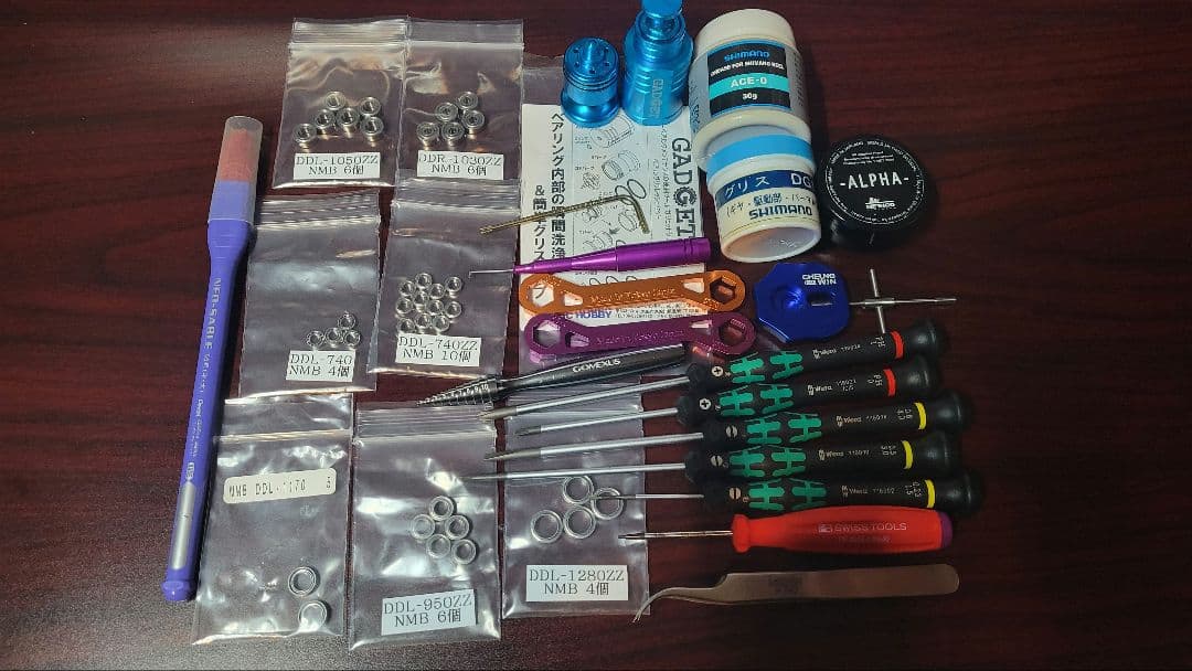 リール　メンテナンスツールセット