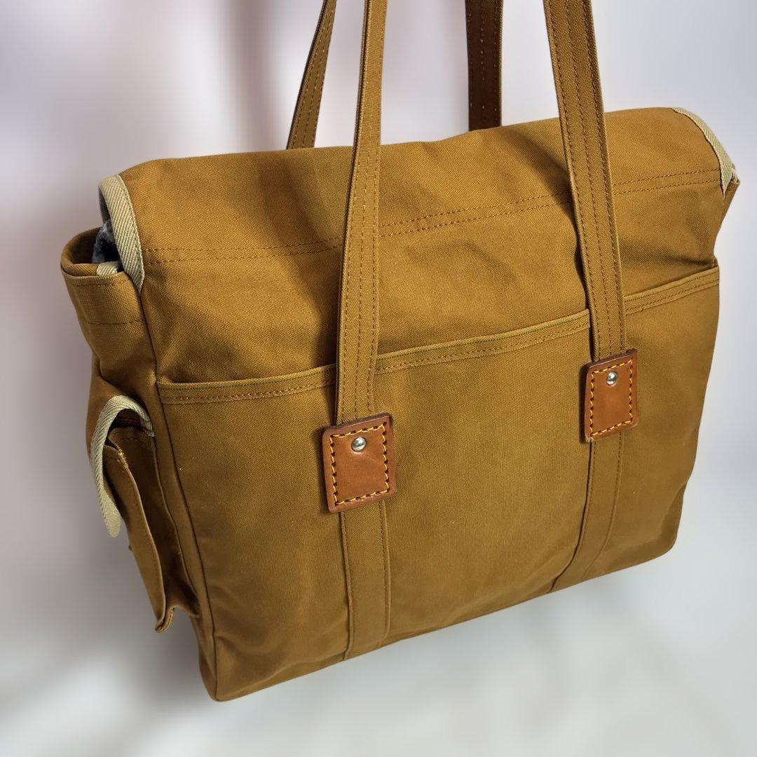 一澤帆布　信三郎　ブラウン系　トートバッグ