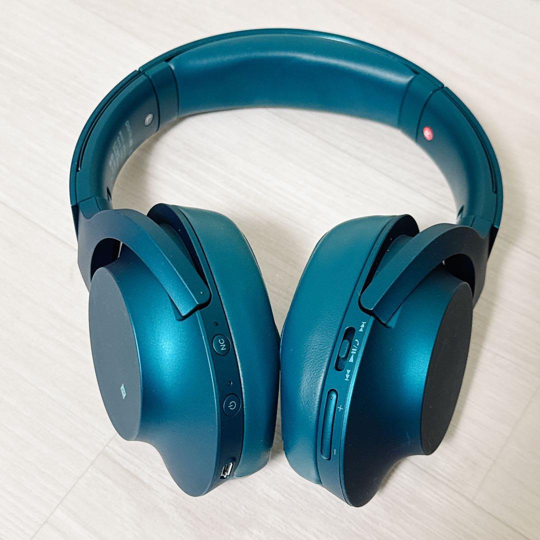 2473【美品】SONY MDR-100ABN ビリジアンブルー