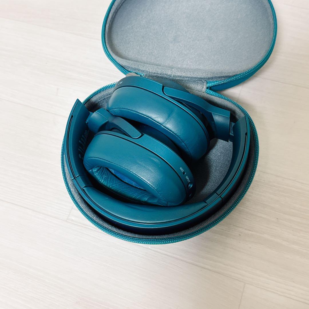 2473【美品】SONY MDR-100ABN ビリジアンブルー