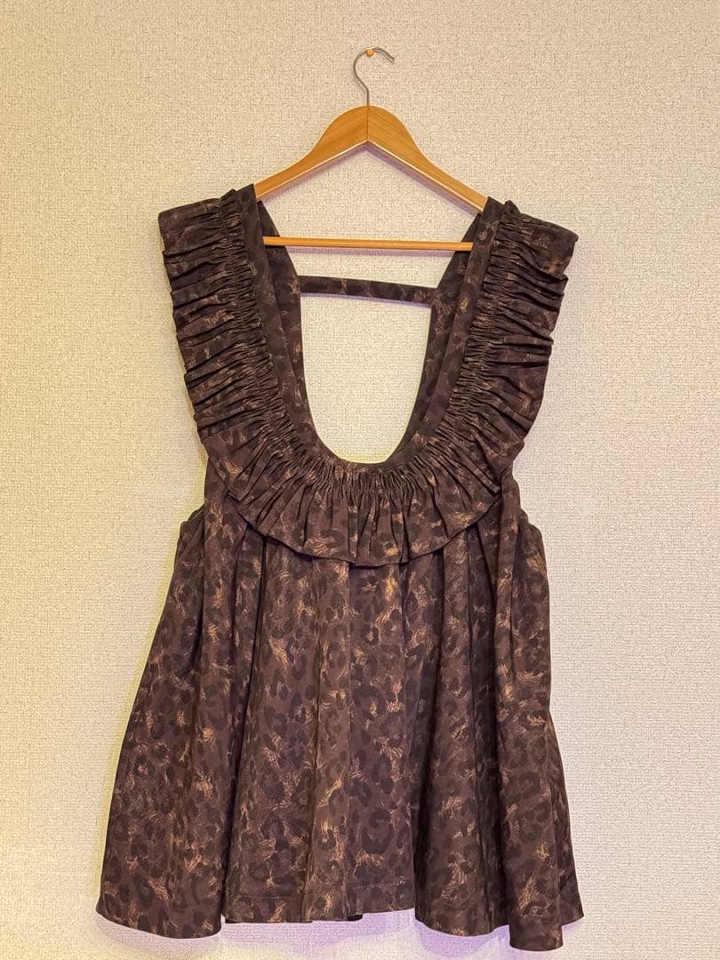 [COEL]レオパードフリルミニワンピース