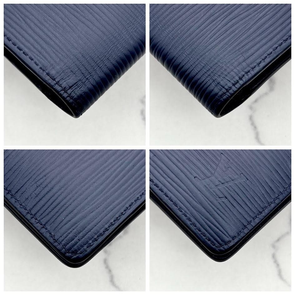 【極美品・新型】ルイヴィトン　エピ　ポルトフォイユブラザ　ブルーマリーヌ