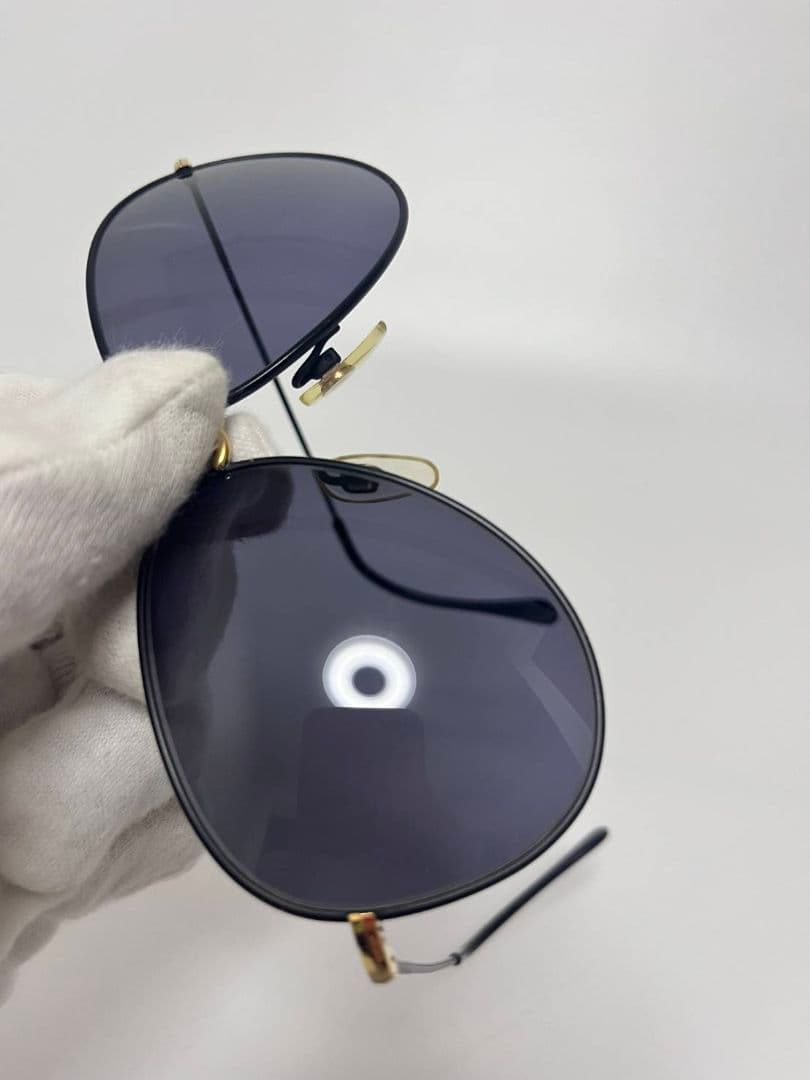 CHANEL ココマーク ブリッジサングラス 黒×金 d08