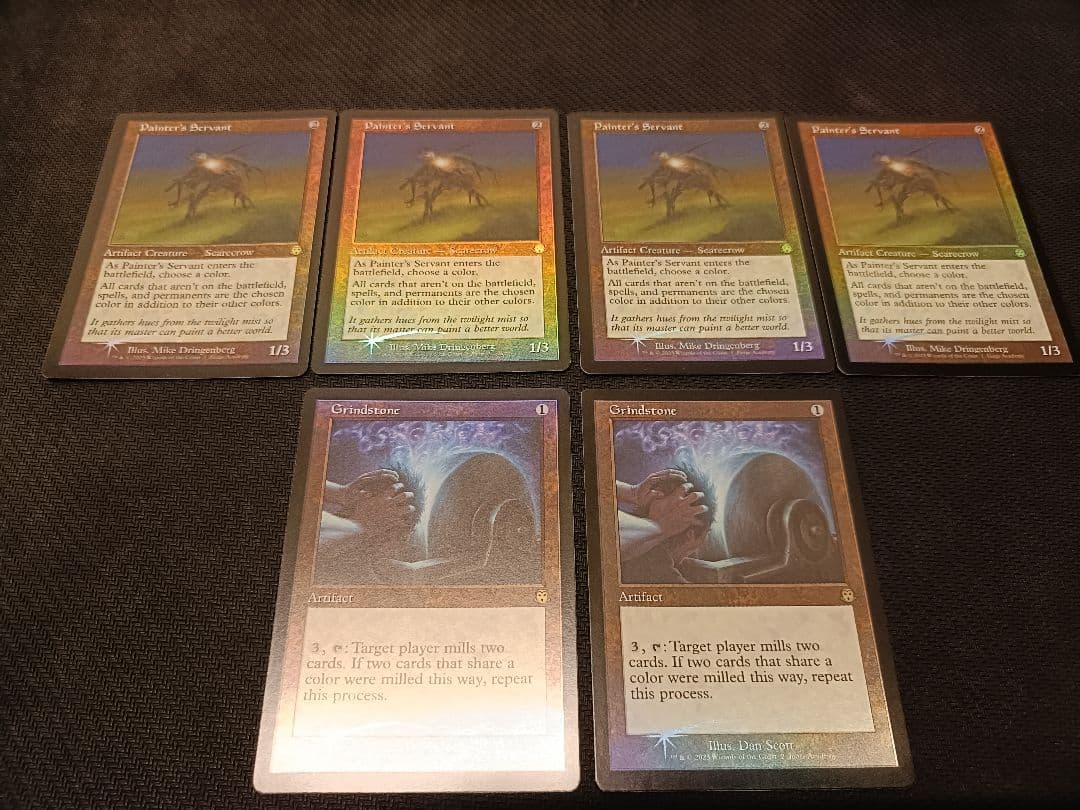 MTG 絵描きの召使い　4枚　丸砥石　2枚　英語　foil