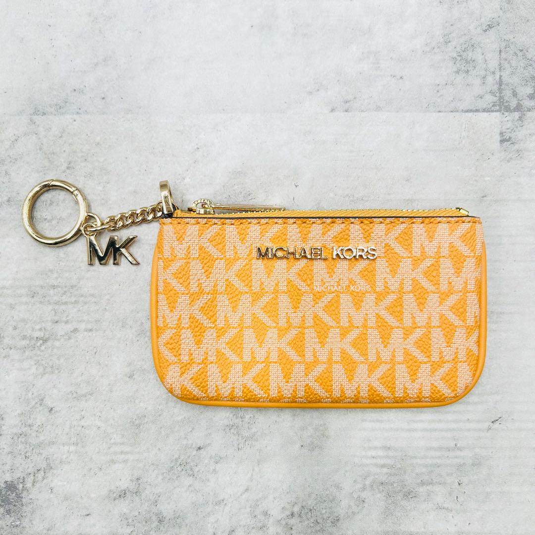 ✨極美品✨マイケルコース　ポーチ　ジップカードケース　ケース　シグネチャー