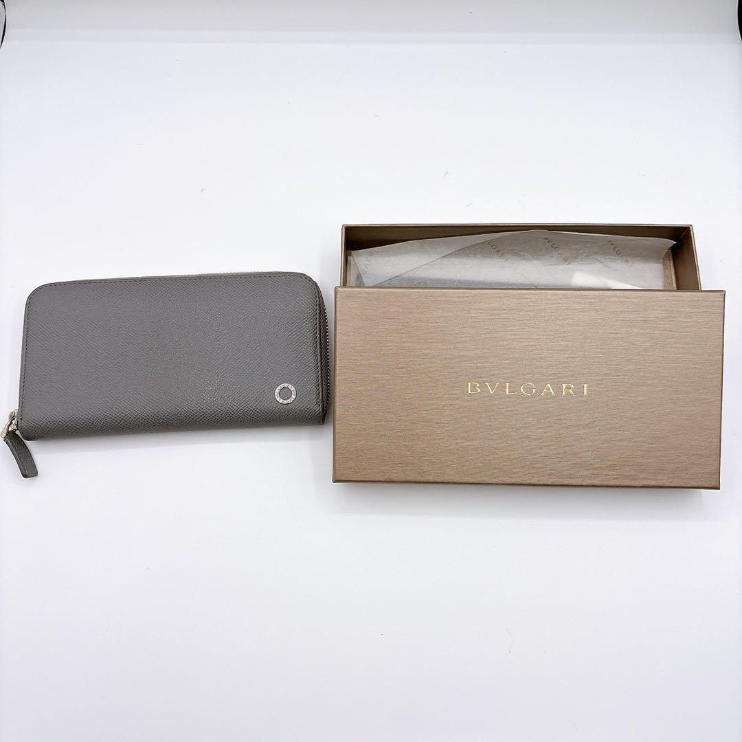 【ほぼ未使用】ブルガリマン　メンズ　ラウンドファスナー　財布　ウォレット
