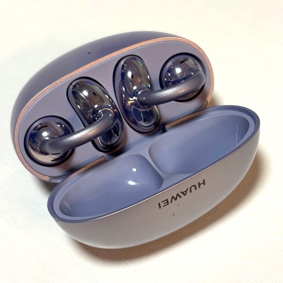 HUAWEI FreeClip 完全ワイヤレスイヤホン パープル　ジャンク