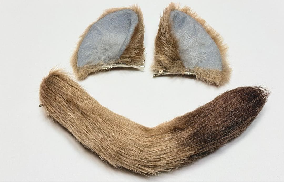 ㉕ ラギー・ブッチ 耳 尻尾 獣耳 コスプレ ツイステ ケモ耳 即納品