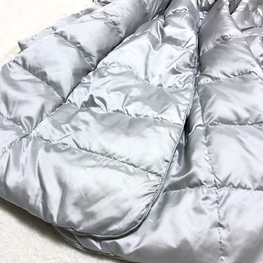 極美品　マックスマーラ　ダウンコート　ボリューム襟✨　女優襟　ダブル　シルバー