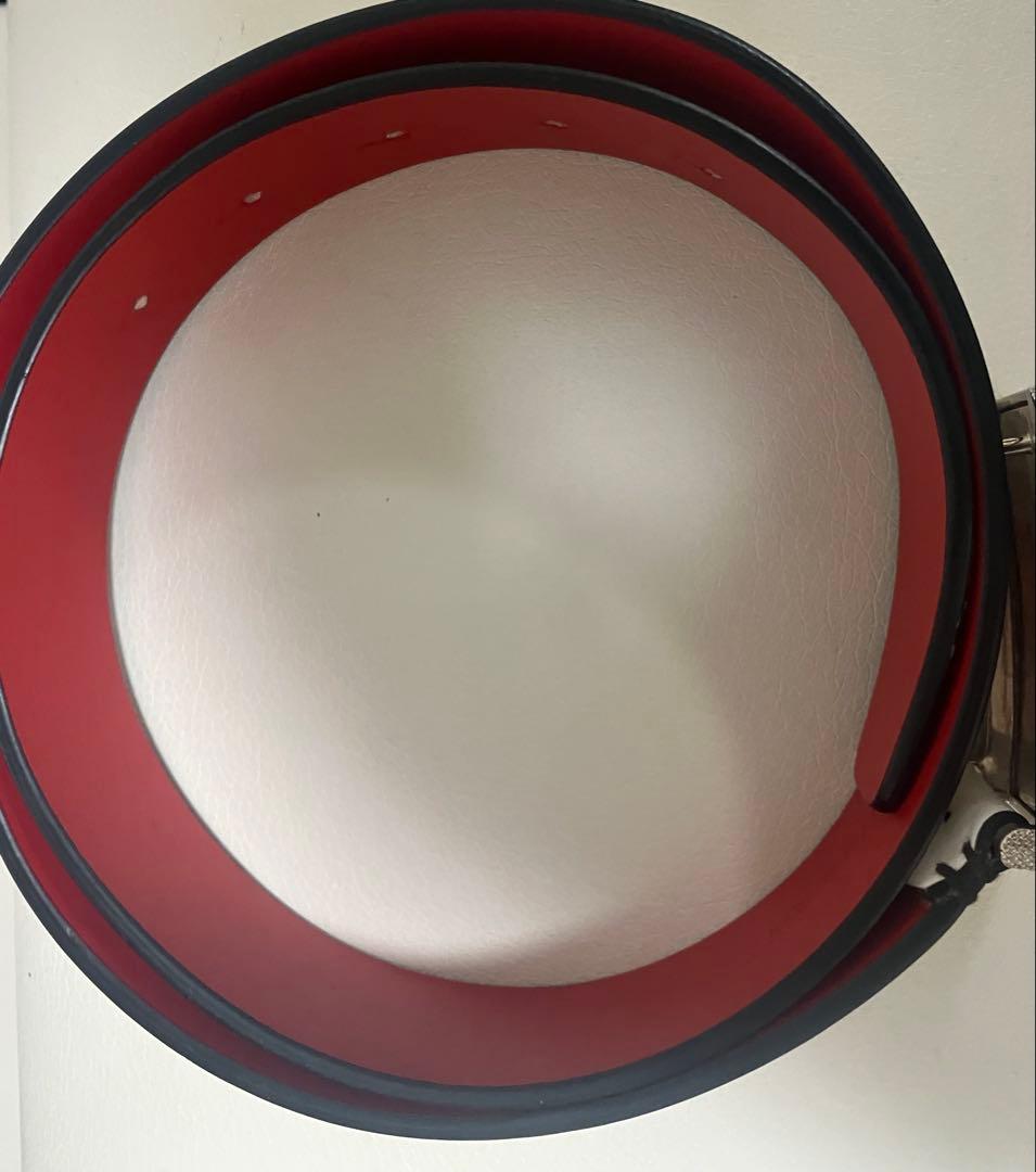 Christian Louboutin レザーベルト　白