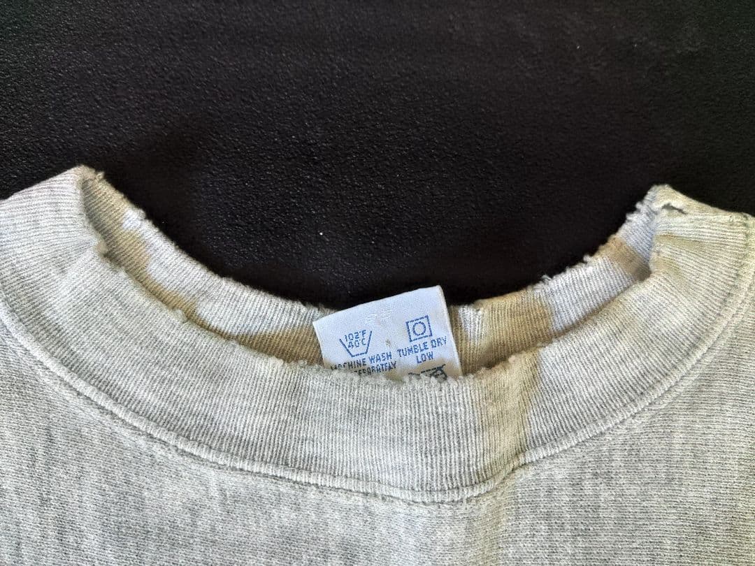 3段プリント USED Champion Reverse Weave Lサイズ