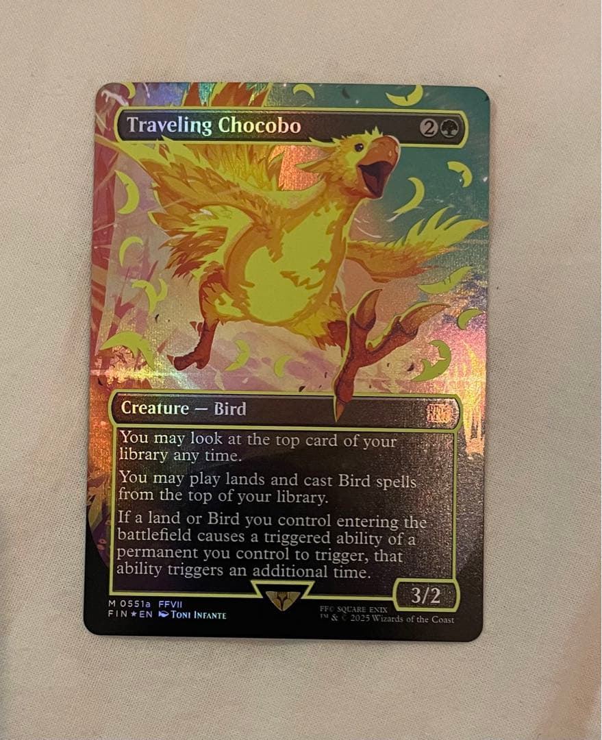 旅するチョコボ/Traveling Chocobo ネオンインクfoil mtg