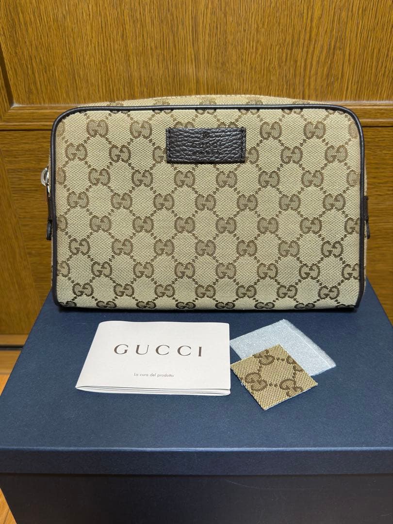 【新品未使用】GUCCI GGキャンバス ボディバッグ
