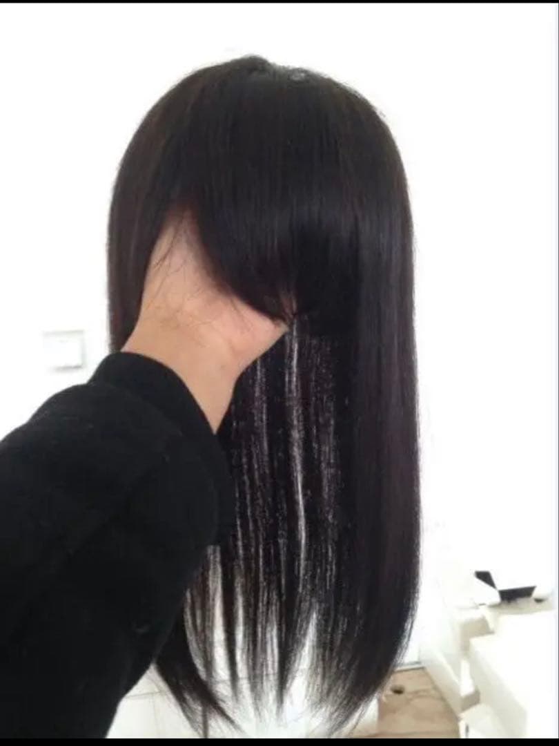 ゆん様☆人毛100%☆部分ウィッグ　かつら 白髪隠しW45