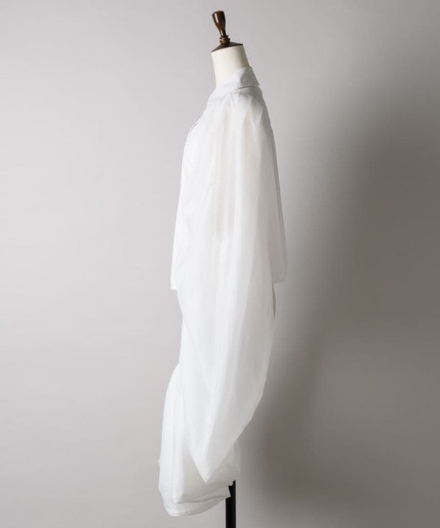 ベルヴィンテージ ボリューム スリーブ ブラウス 長袖 シア シャツ 白