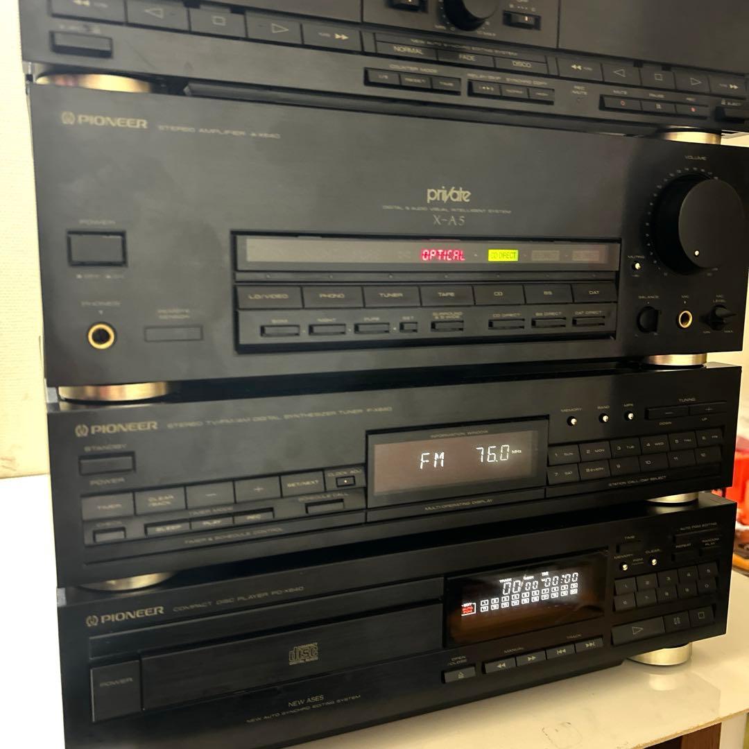 Pioneer コンポ　 X-A5 CD カセット　現状品　通電確認のみ