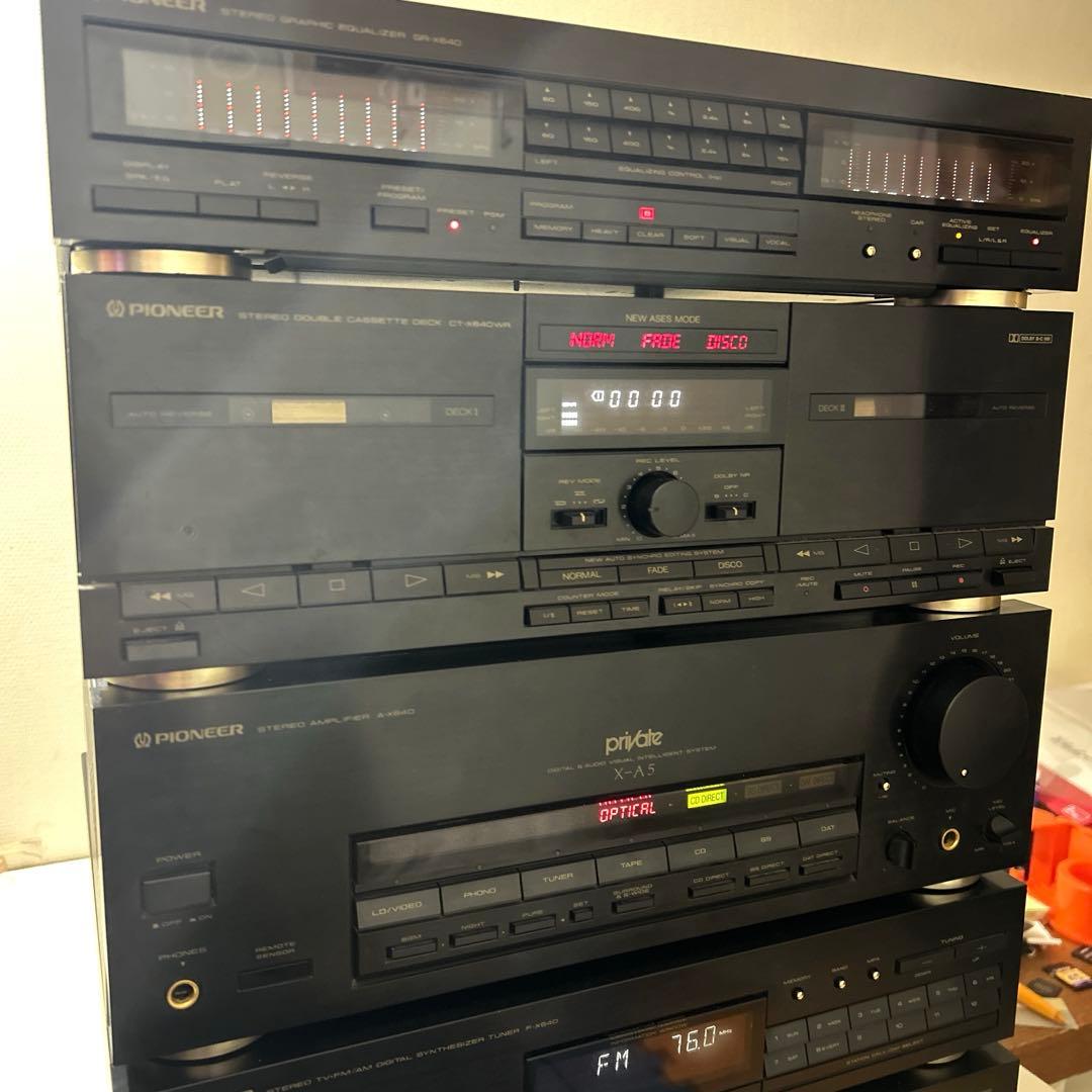 Pioneer コンポ　 X-A5 CD カセット　現状品　通電確認のみ