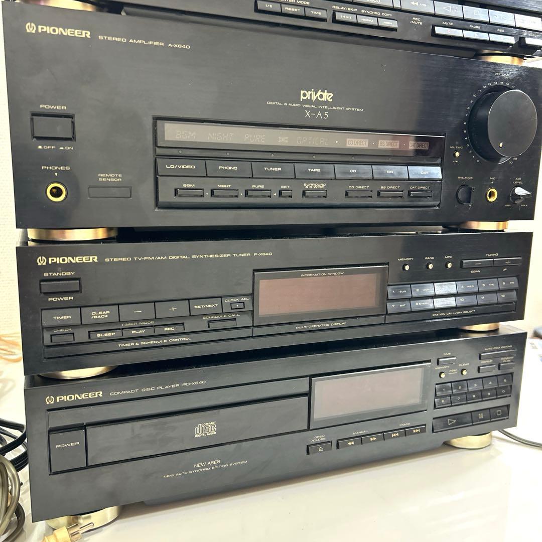 Pioneer コンポ　 X-A5 CD カセット　現状品　通電確認のみ