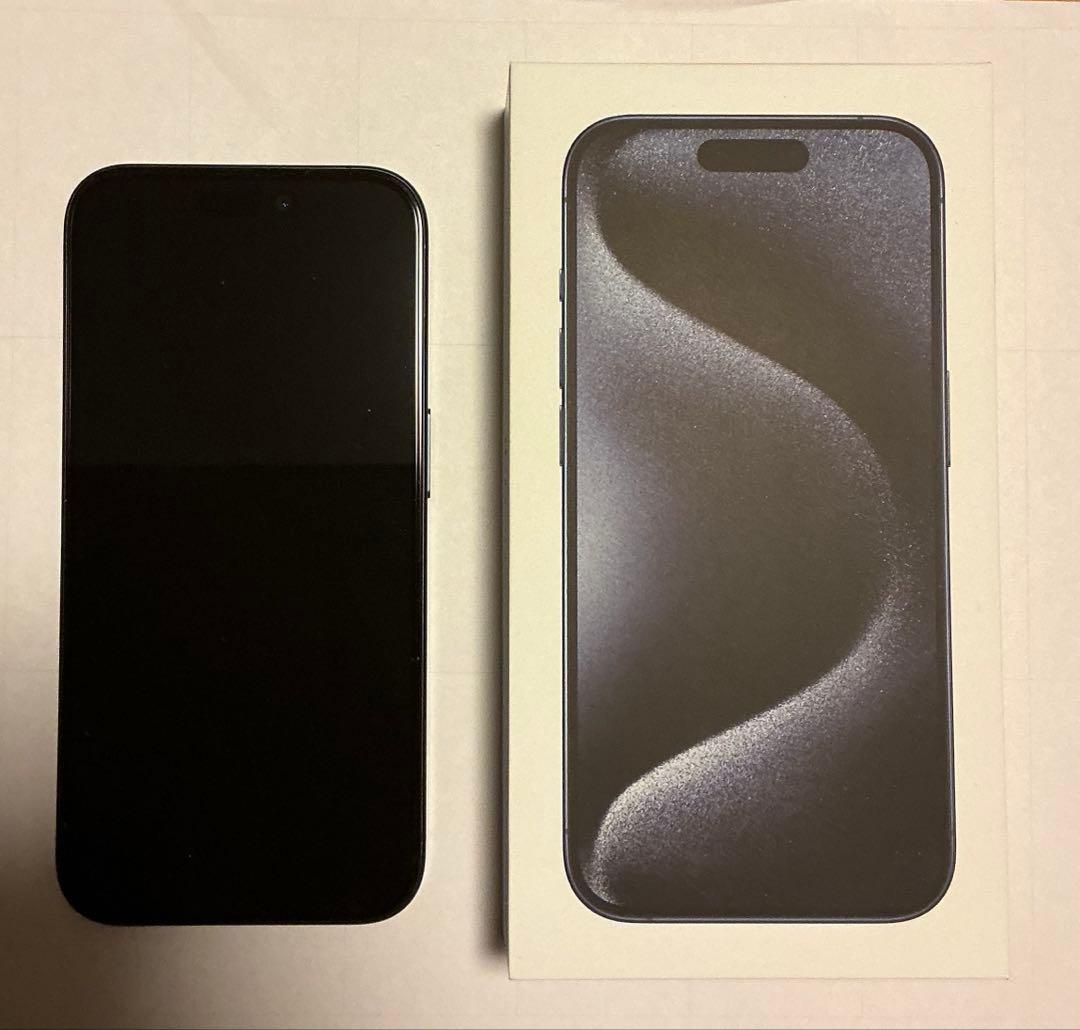 iPhone 15 pro ブルーチタニウム 256GB バッテリー 86%