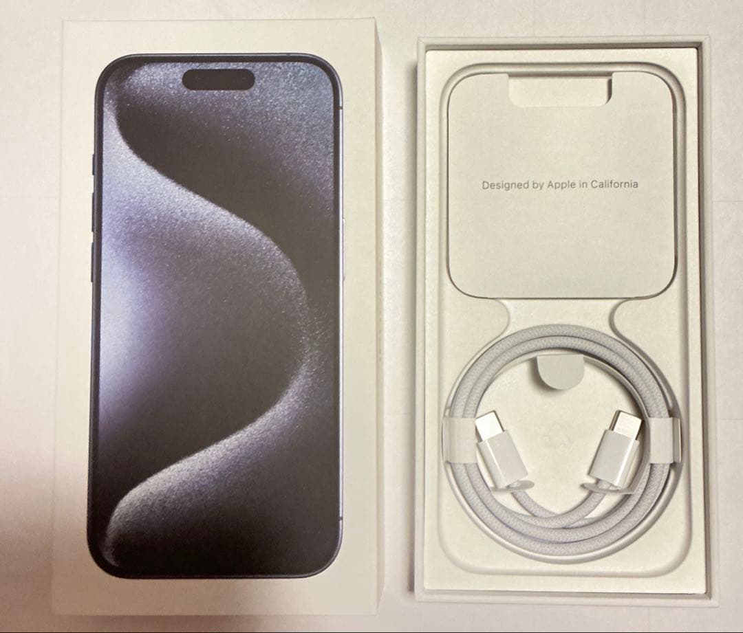 iPhone 15 pro ブルーチタニウム 256GB バッテリー 86%