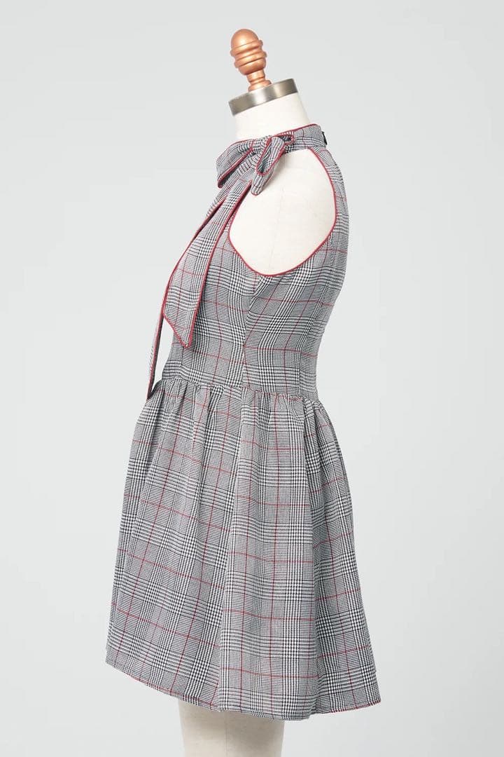 新品未使用品 BELEAR MIMI グレンチェックフレアミニ ワンピース