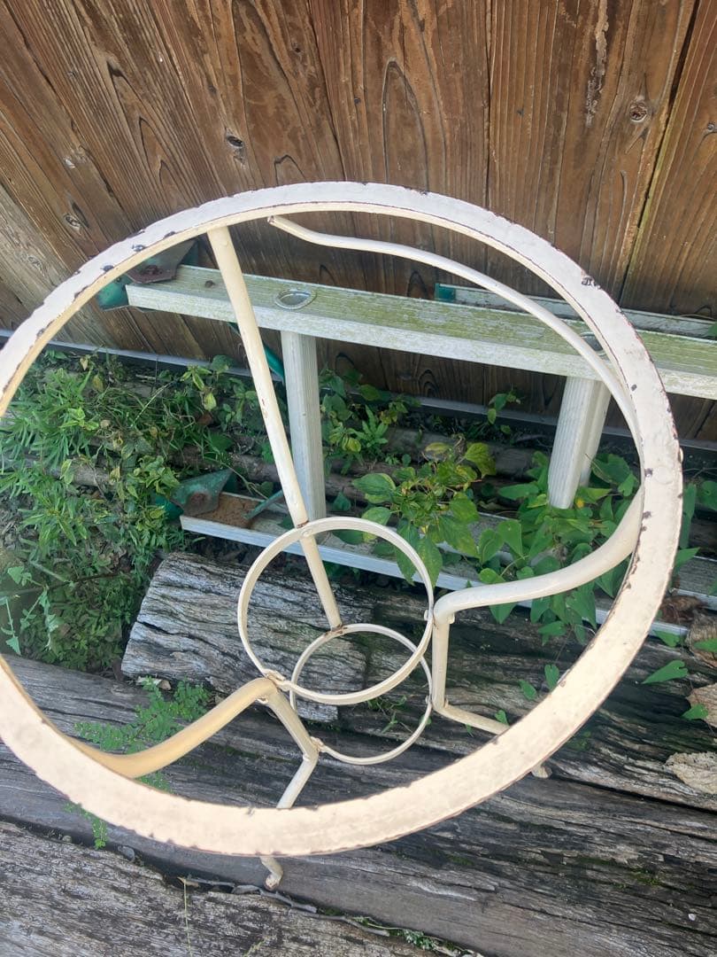 ホーロー洗面器スタンド　昭和レトロ