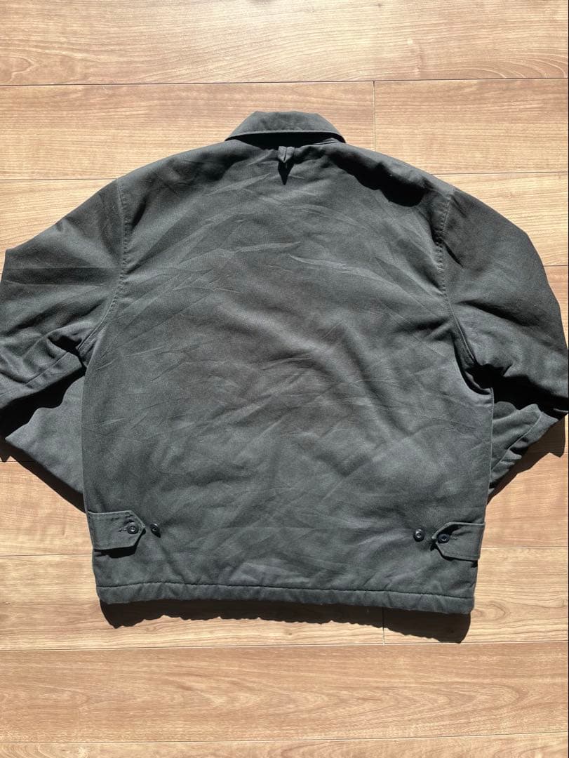 【Carhartt】 ワークジャケット ジップアップ ブラック 襟付き