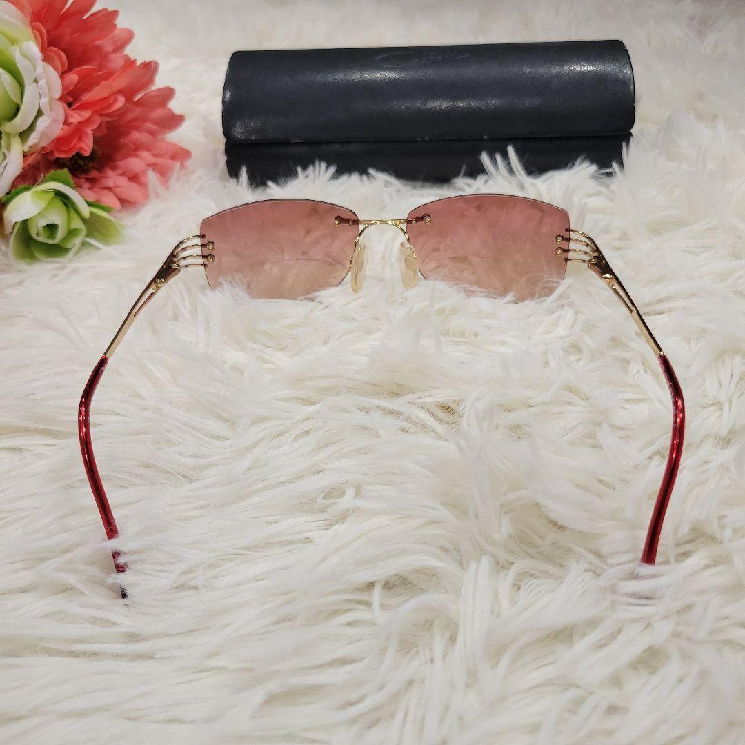 カザール　度入り　サングラス　メガネ　ピンク　可愛い　眼鏡　お洒落　クリア