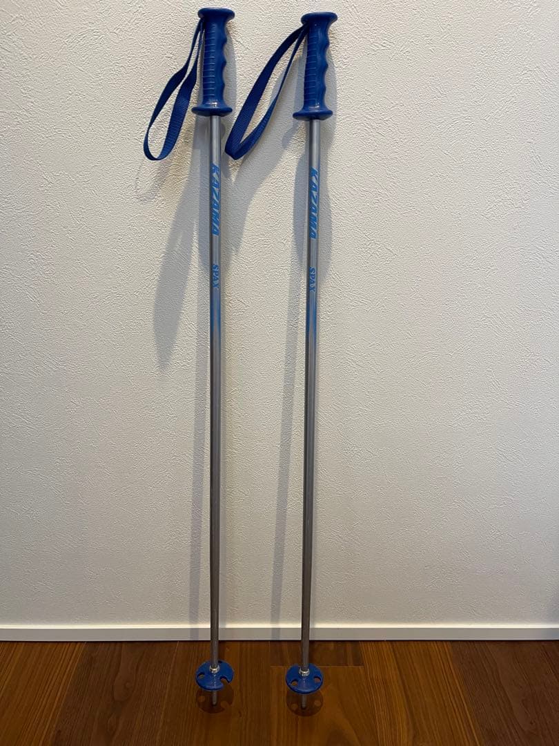 KAZAMA 子供用　スキー板120㎝ ブーツ ストック セット ブルー　キッズ