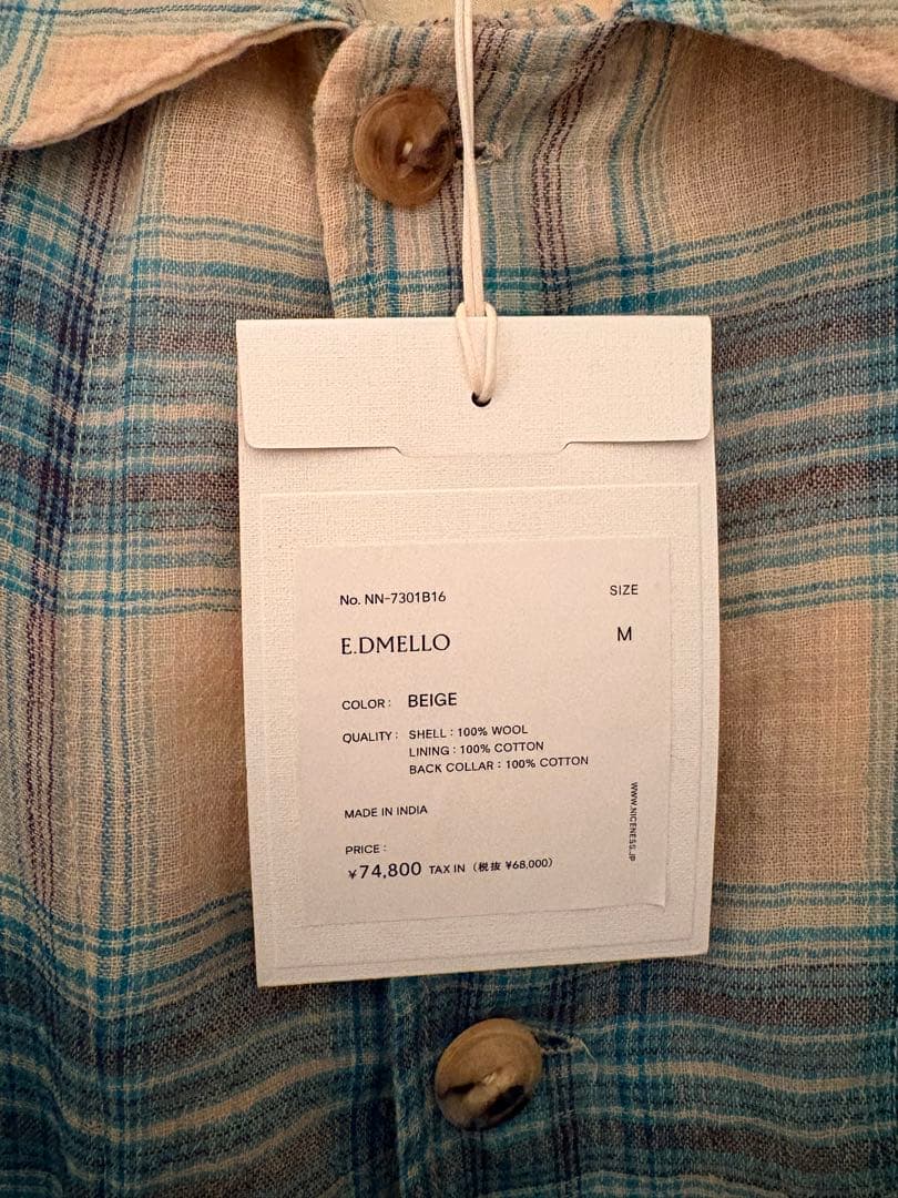 【新品・未使用】NICENESS E.DMELLO サイズM