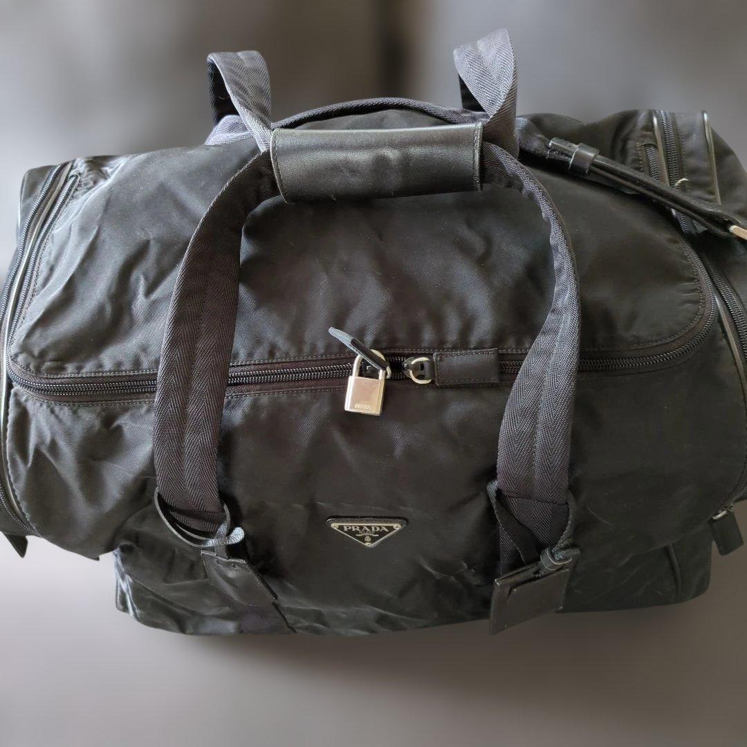 PRADA ボストンバッグ ブラック ナイロン