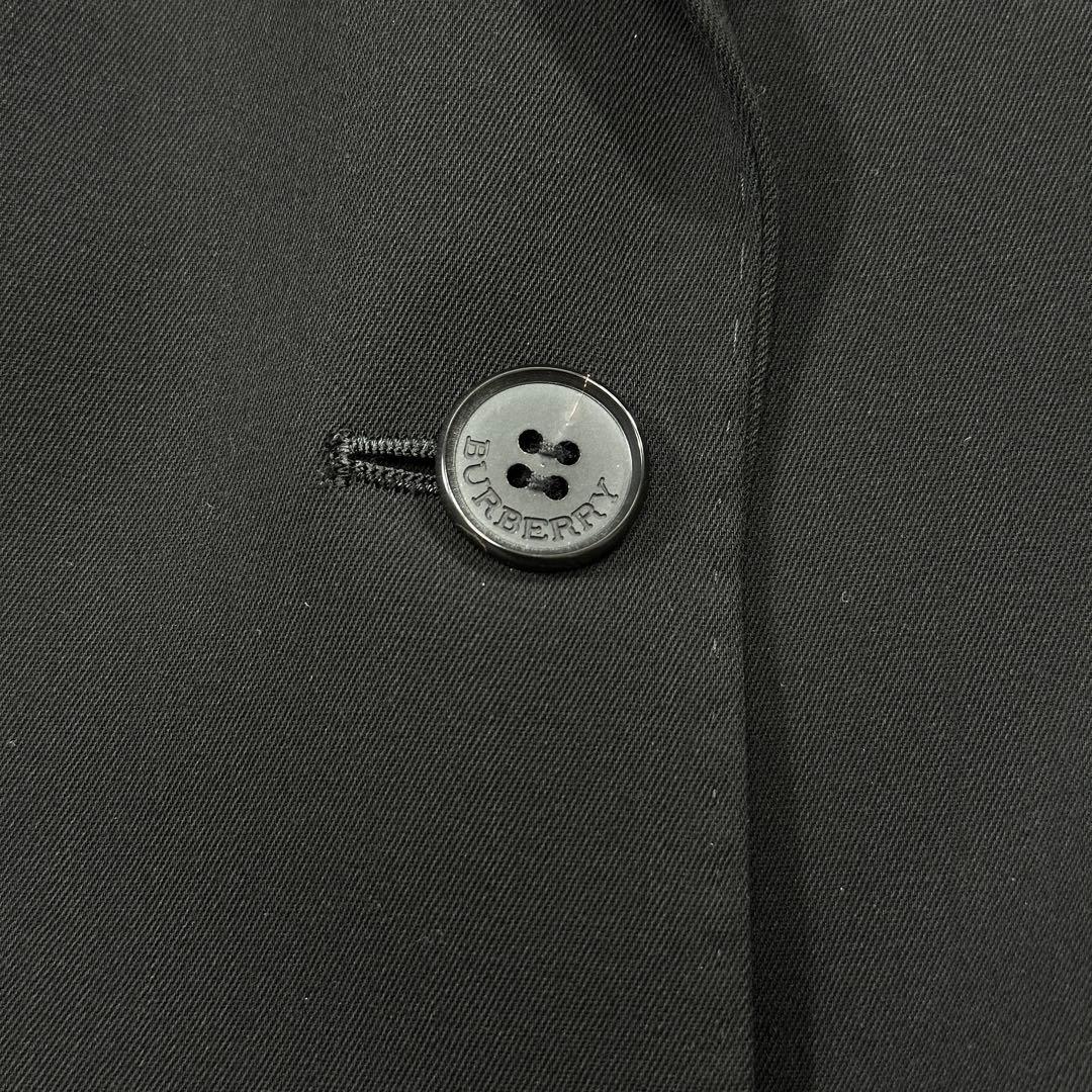 美品 大きいサイズ【バーバリーロンドン】セットアップ スーツ ロゴボタン 黒