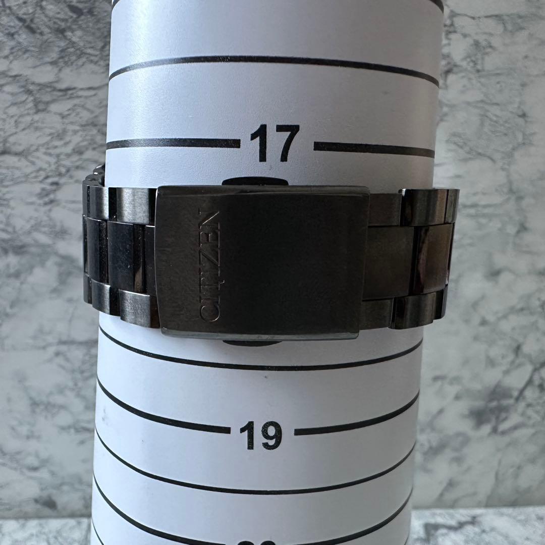 美品 CITIZEN AT3014-54E ブラックチタン ATTESA