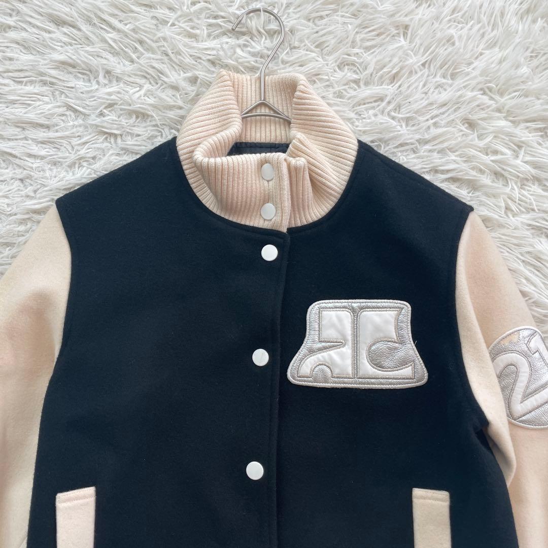 Courreges ワッペン　長袖　スタジャン