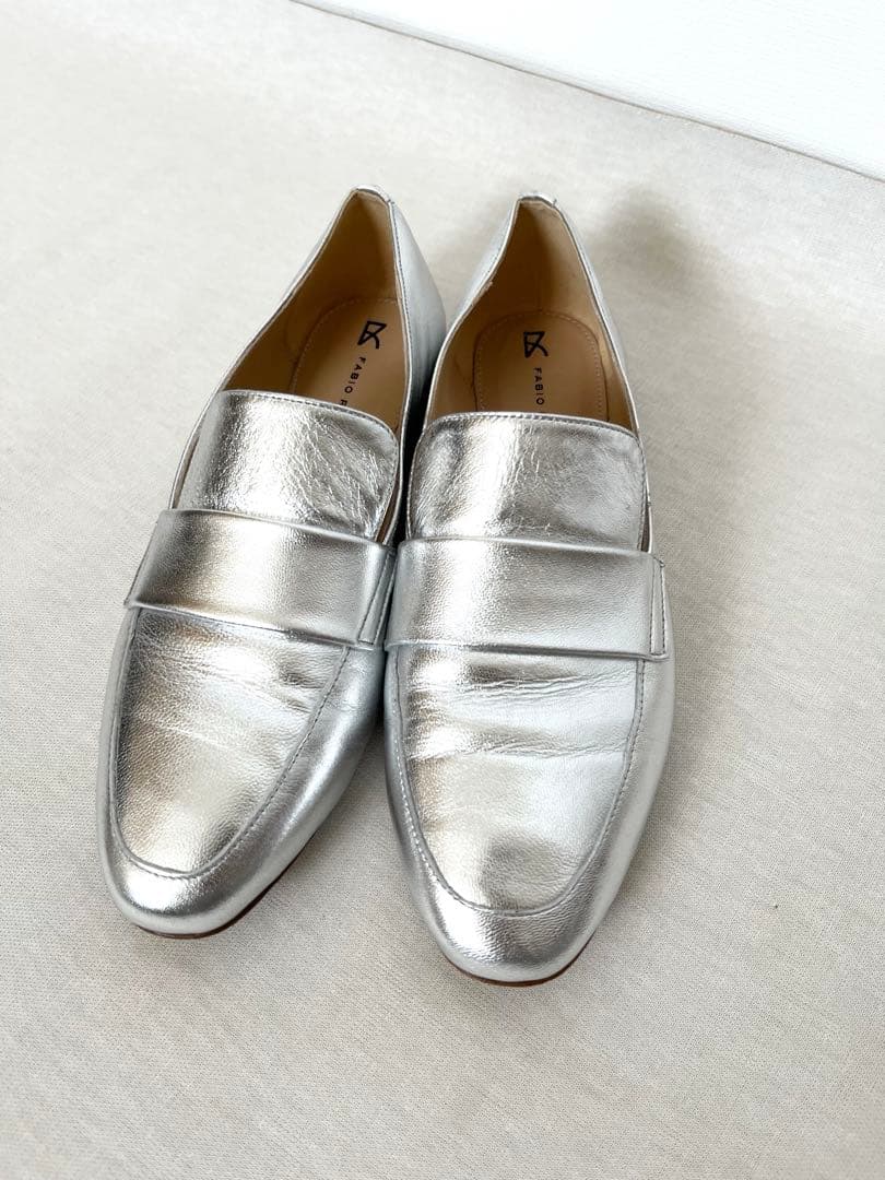 ファビオルスコー二 レザーフラットシューズ ローファー 36