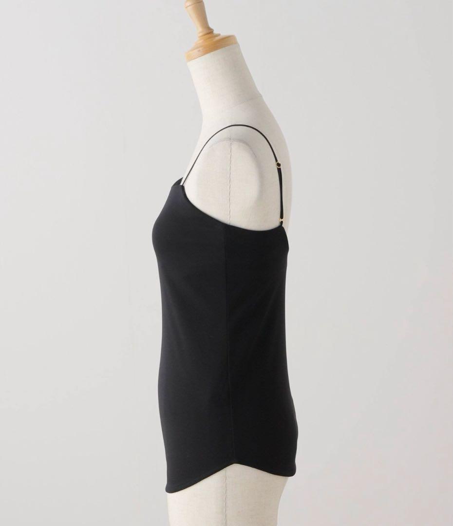 IENA バックオープンブラキャミソール